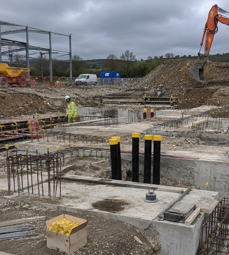 Substructure works across West Wales