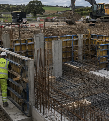 Substructure construction services in Pembrokeshire